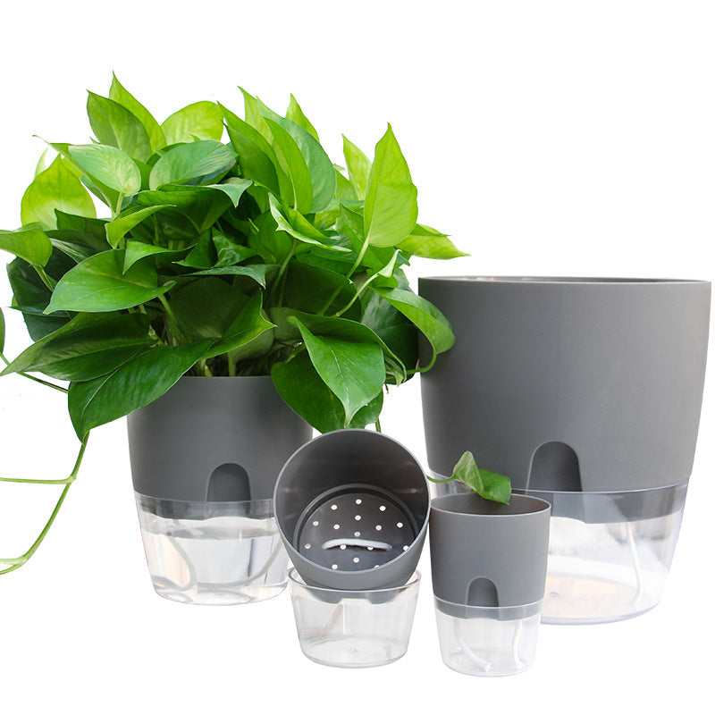 Double Layer Self-Watering Flowerpot