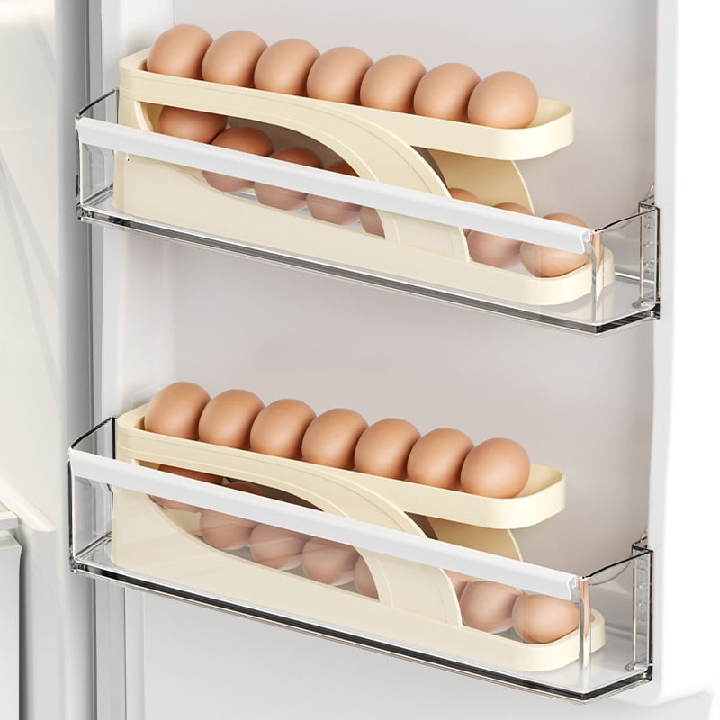 Space Saving Scrolling Egg Rack