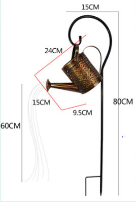 Enchanted Solar Watering Can - Outdoor LED Light Decoration for Your Garden - HiveBud