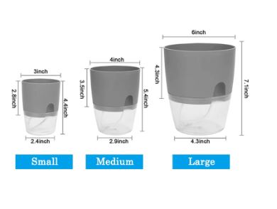 Double Layer Self-Watering Flowerpot